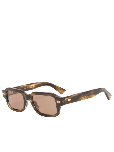 Okulary przeciwsłoneczne Bottega Veneta Eyewear brązowe