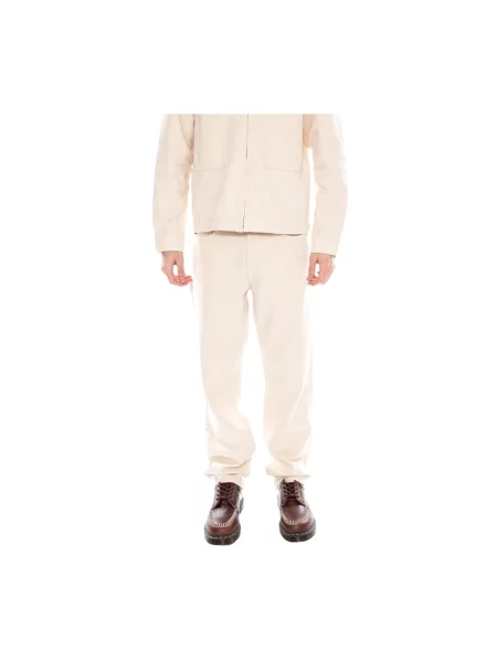 Jeansy o kroju straight fit z czystej bawełny Only & Sons beżowe