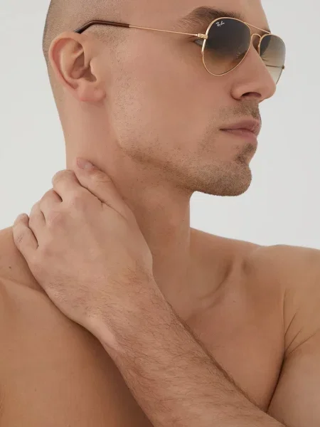 Okulary przeciwsłoneczne Ray-ban żółte
