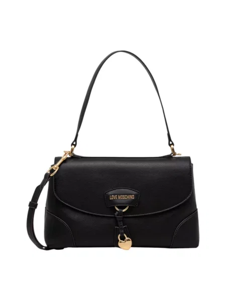 Torebka hobo Love Moschino skórzana czarna