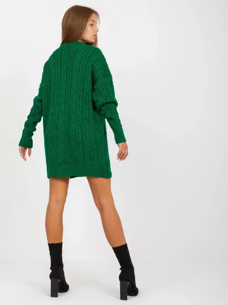 Pulover Fashionhunters verde