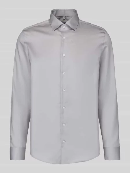 Koszula biznesowa o kroju slim fit z kołnierzykiem typu kent model ‘New Kent’ Seidensticker