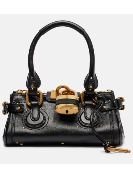 Geanta de piele Chloé din piele negru