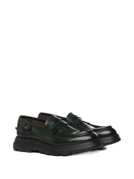Mocasini Giuliano Galiano din piele verde