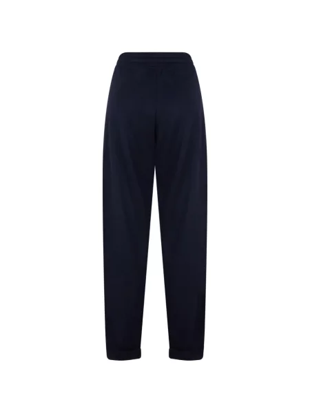 Pantaloni Moorer alergare cu cordon albastru