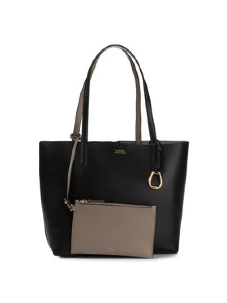 Geantă shopper Lauren Ralph Lauren negru