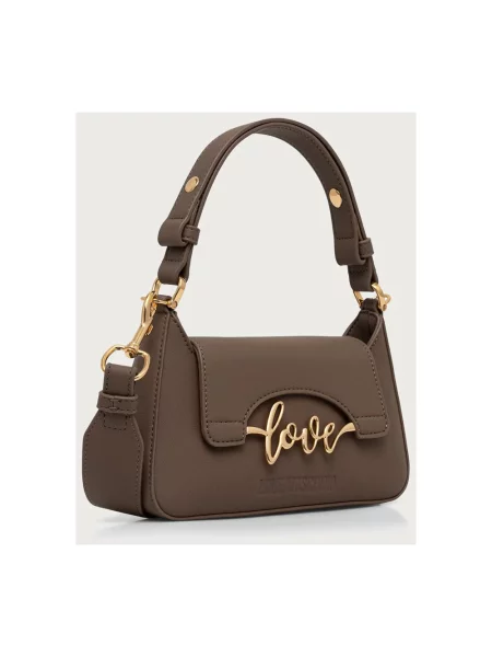 LOVE MOSCHINO Torebka Beżowy ciemny brązowa