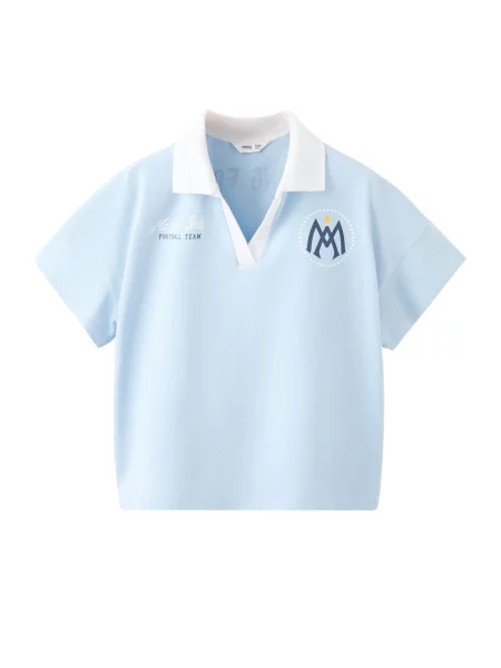 MANGO KIDS Tricou ARGEN albastru deschis / albastru închis / galben închis alb