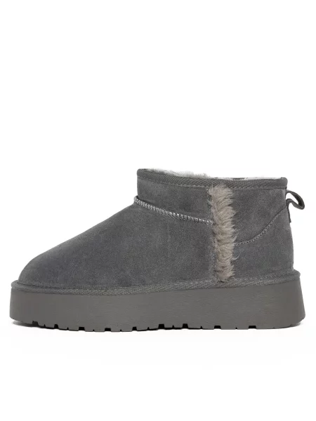 Gooce Botine Wizz taupe / închis gri