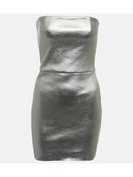 Rochie Stouls din piele gri