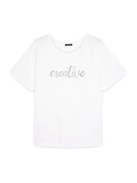 Koszulka Fiorella Rubino z dżerseju biała