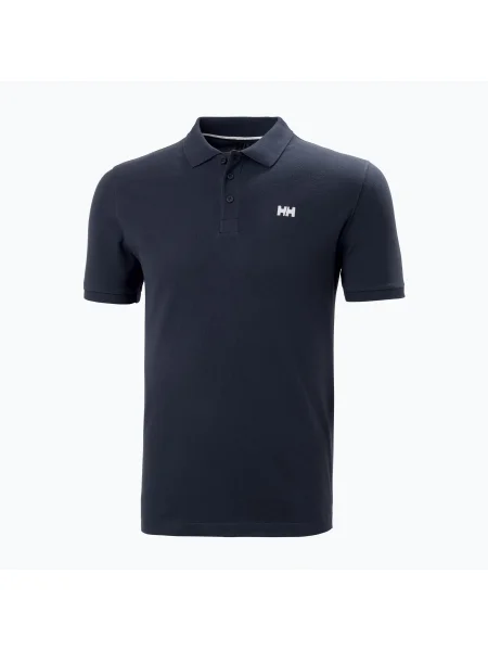 Koszulka polo Helly Hansen Transat z krótkim rękawem w kolorze ciemnogranatowym S niebieska