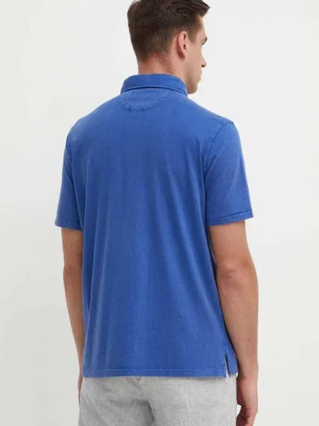 Polo Ralph Lauren polo z domieszką lnu niebieska