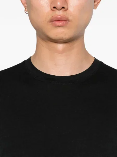 Lung tricou Tom Ford cu decolteu rotund negru