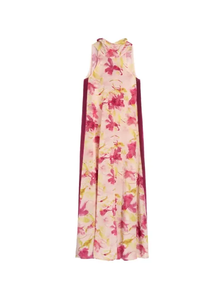 Maksi sukienka maxi Momoni garniturowa różowa