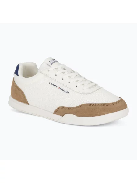 Încălțăminte pentru bărbați Tommy Hilfiger Low Pro Cupsole Suede Mix ecru