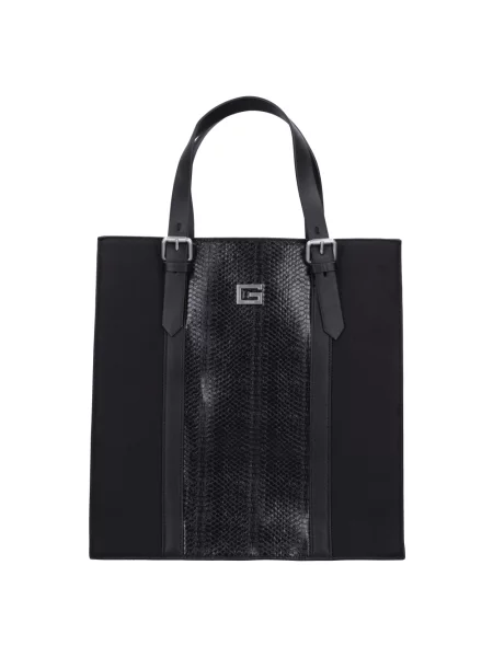 Torba Guess skórzana czarna