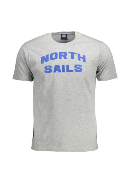 Tricou North Sails cu imagine cu decolteu rotund gri