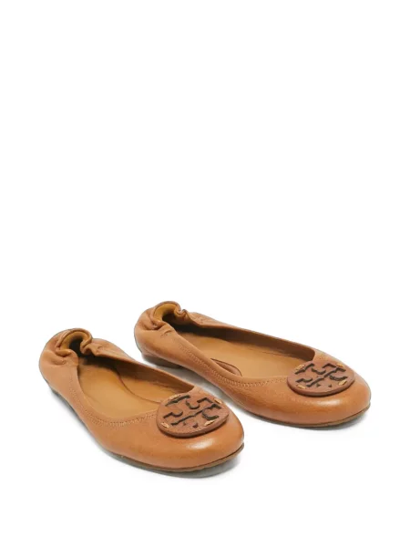 Balerini Tory Burch din piele maro