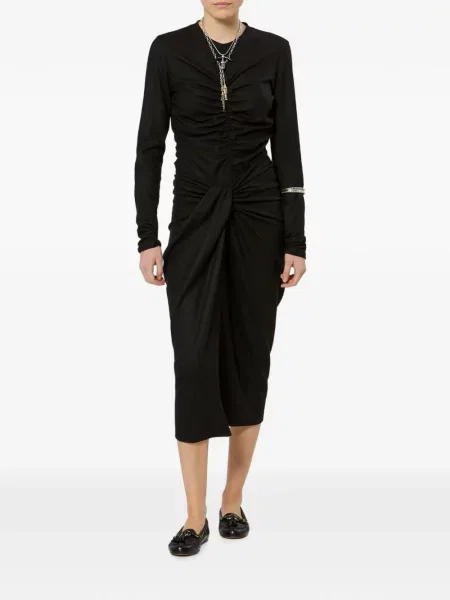 Fustă midi Marant Etoile drapată negru