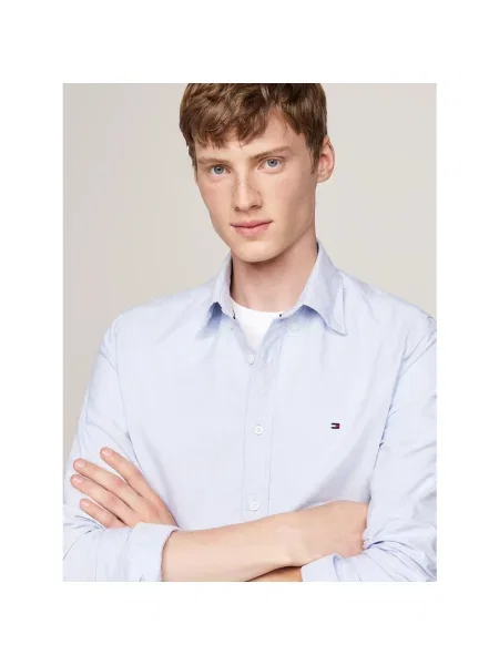 Tommy Hilfiger Koszula Oxford Regular Fit blau niebieska