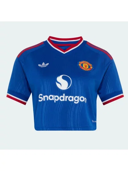 Krótka koszulka wyjazdowa Manchester United niebieska