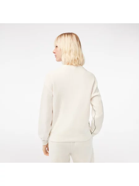 Lacoste Sweter Moss Stitch biały