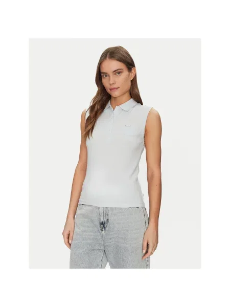 Guess Jeans Поло Голубий Regular Fit