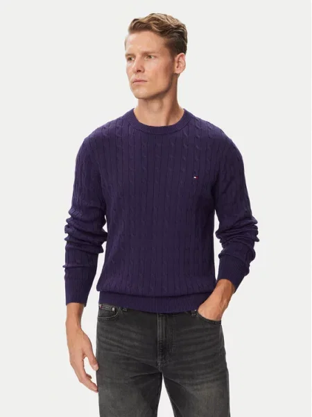 Svetr Tommy Hilfiger fialový
