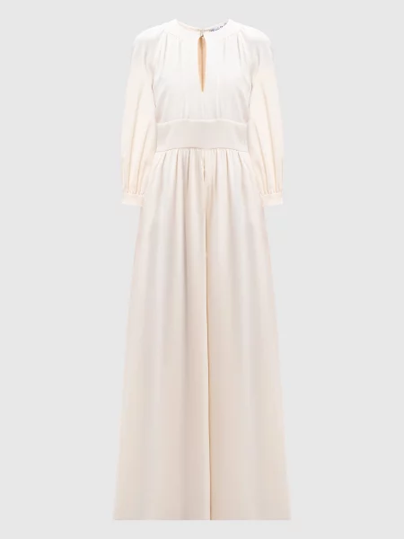 Комбінезон з шовку Christian Dior білий