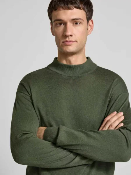 Sweter z dzianiny z prążkowanymi wykończeniami Scotch & Soda