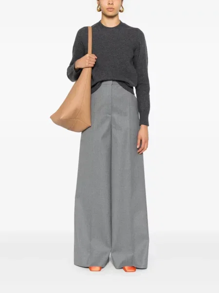 Vilnonis megztinis Jil Sander pilka