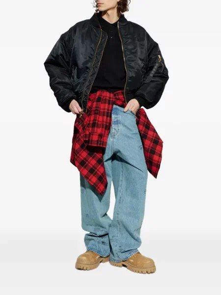 Polo Vetements scurt negru