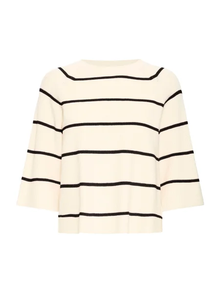 ICHI Pulover Boston albastru alb