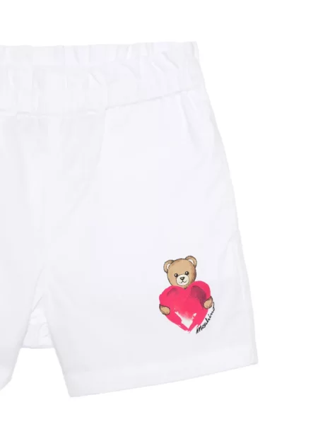 Szorty dziecięce Moschino białe