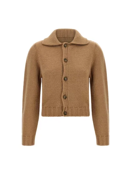Kardigan Mm6 Maison Margiela wełniany beżowy