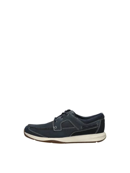 Półbuty Clarks koronkowe niebieskie