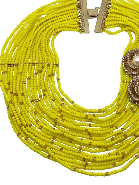 Colier Jennifer Gibson Jewellery cu perle galben