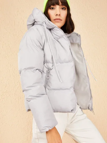 Bianco Lucci Geacă de iarnă deschis gri