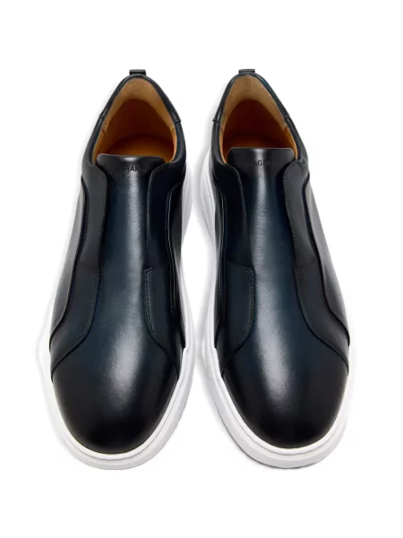 Sneakerși Magnanni din piele slip-on albastru