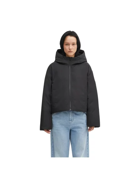 Kurtka puchowa Maison Kitsune z kapturem czarna