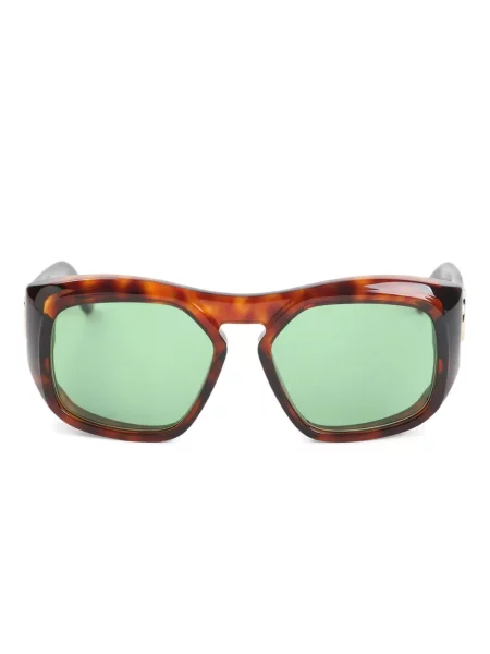 Ochelari de soare Valentino Garavani Eyewear cu imprimeu geometric maro