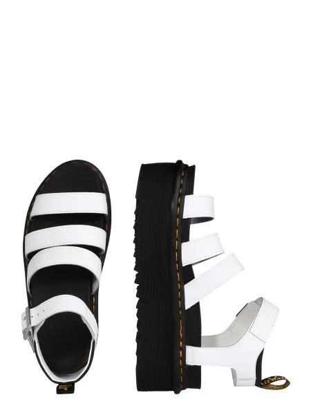 Sandale Dr. Martens alb