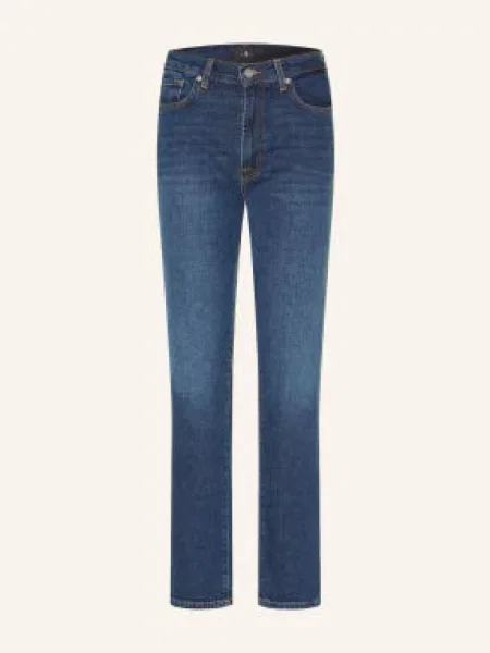 7 For All Mankind Rovné Džíny High Rise Straight deepflow