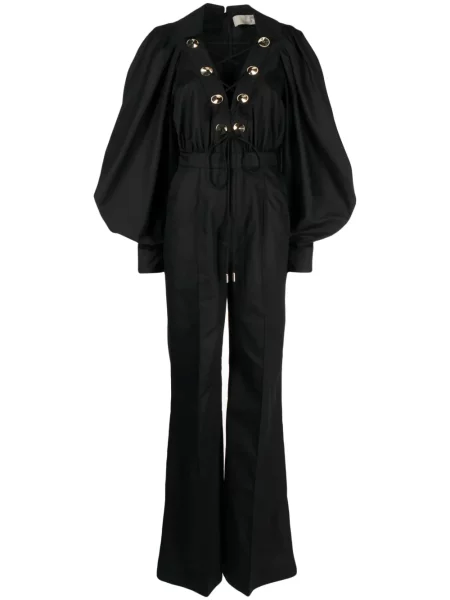 Salopetă Elie Saab evazată negru
