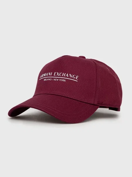 Armani Exchange čepice fialový