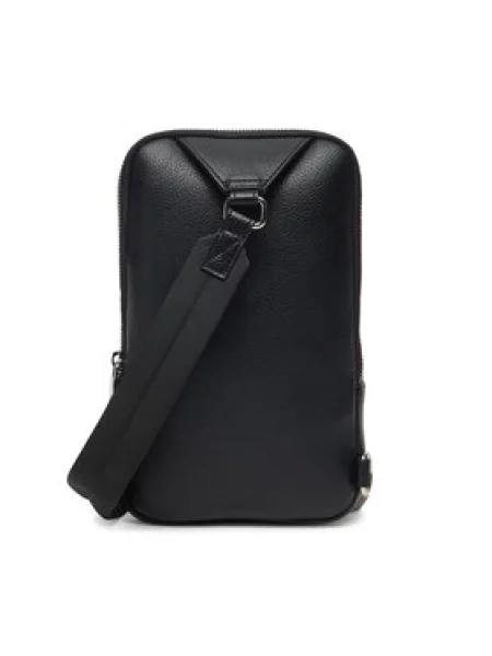 Armani Exchange Torbica za okrog pasu črna