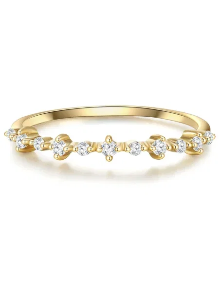 Glanzstücke München Prstan zlato-rumena / transparentna rumena