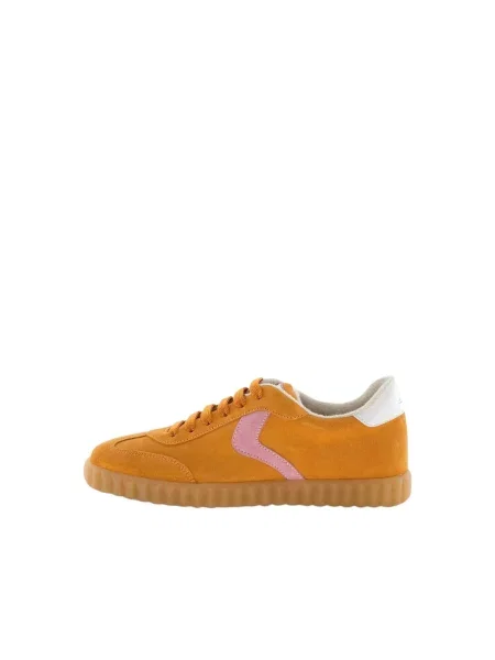 Sneakersy Voile Blanche zamszowe pomarańczowe