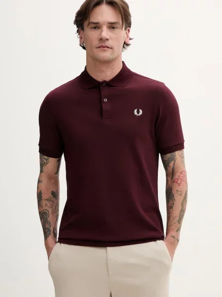 Polo majica Fred Perry bordo